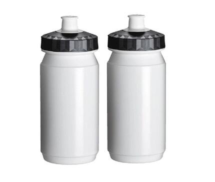 Wasserflasche 2x 550 ml Orange-Schwarz Trinkflasche