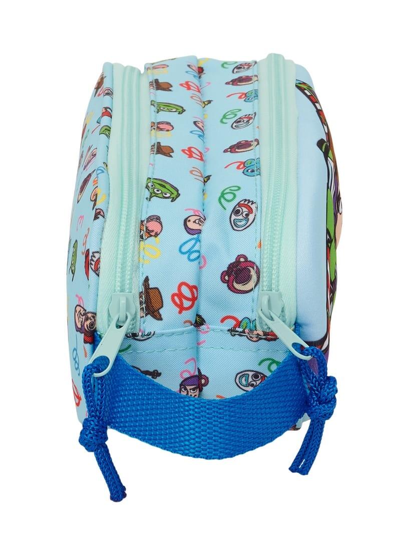 Astuccio doppio 3D per bambini Toy Story con 2 cerniere, azzurro. 3/3