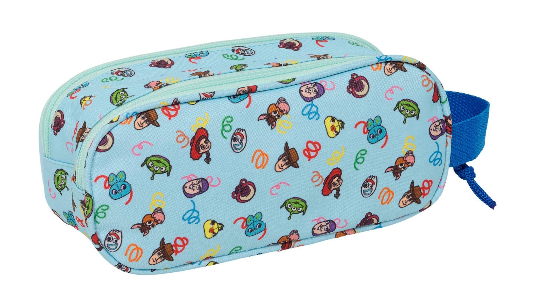 Astuccio doppio 3D per bambini Toy Story con 2 cerniere, azzurro. 2/3