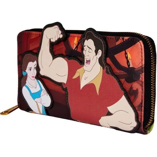 Portafoglio da adulto La Bella e la Beast Gaston con cerniera 20x10 cm 2/3