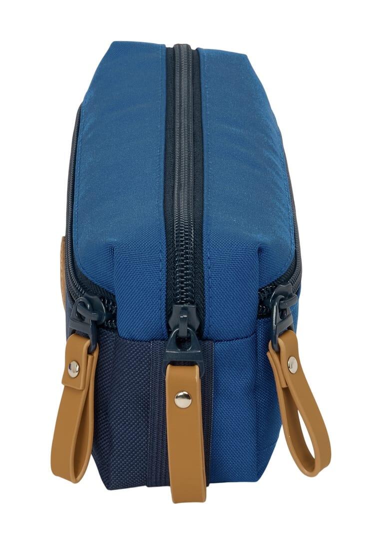 Astuccio triplo El Ganso Basics per adulti con 3 cerniere, colore antracite 3/4