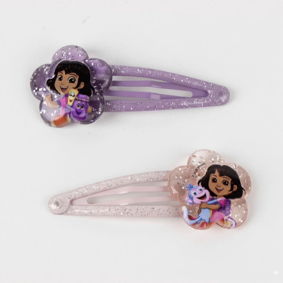 Set accessoires enfant Dora l'exploratrice avec lunettes et chouchous violet 5/6
