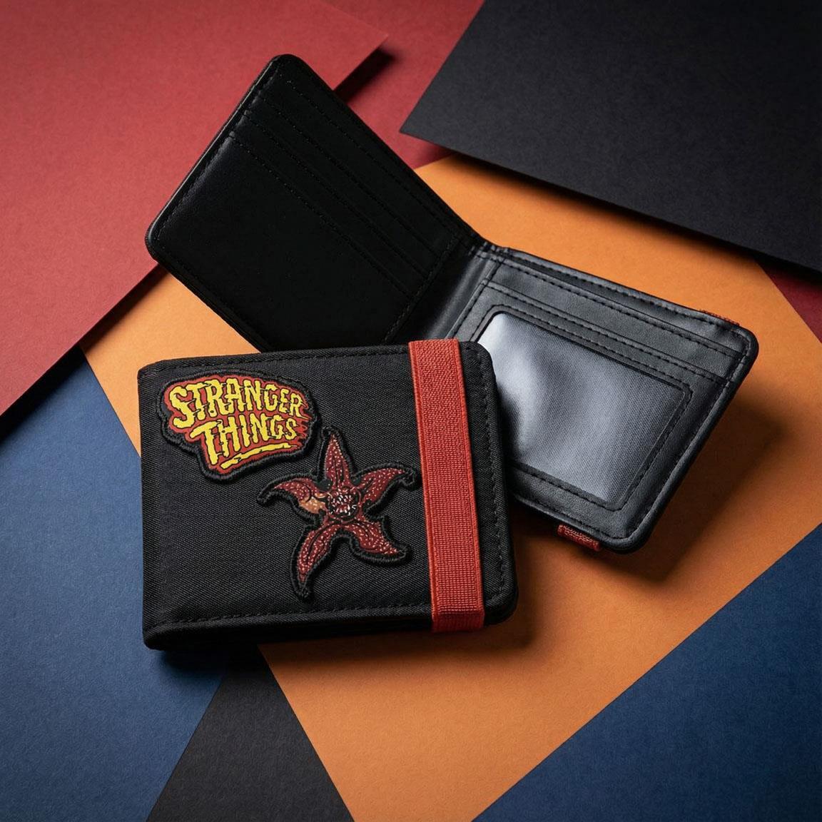 Carteira Stranger Things para adultos em couro sintético com fecho elástico e 7/7