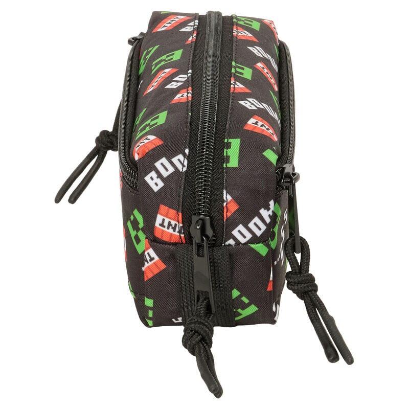 Astuccio triplo Minecraft per bambini con cerniera, 22 cm, nero 3/4