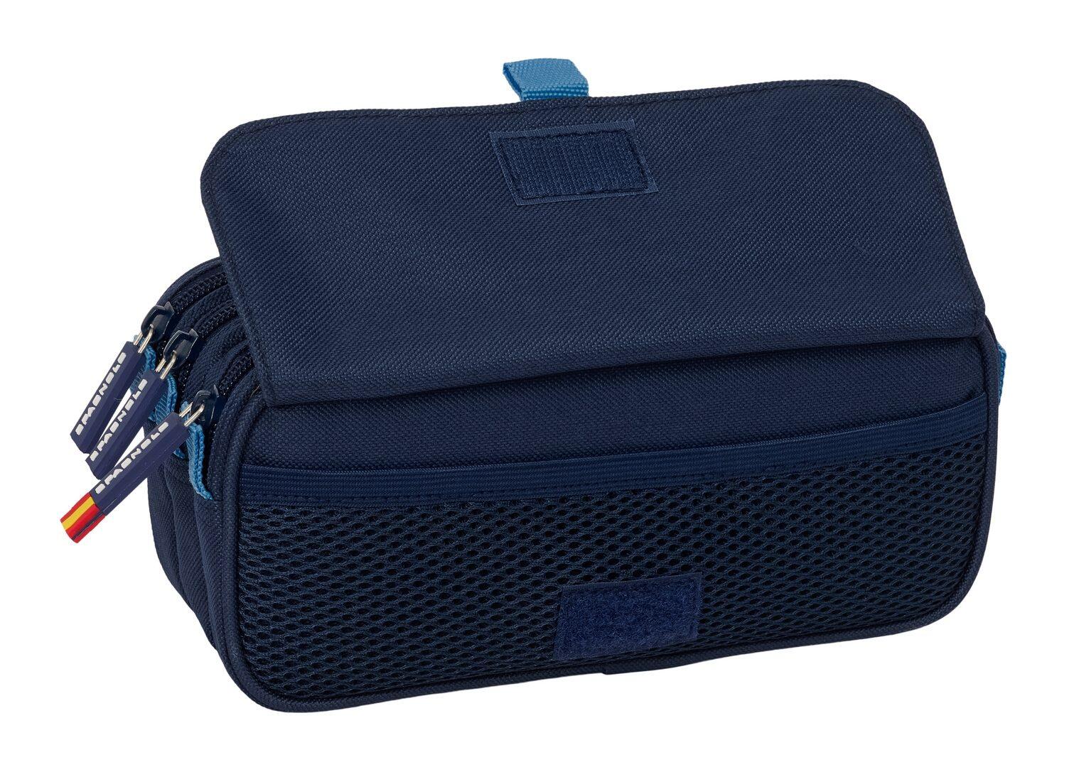 Trousse de toilette triple Spagnolo pour adultes, avec 3 fermetures éclair et 4/4