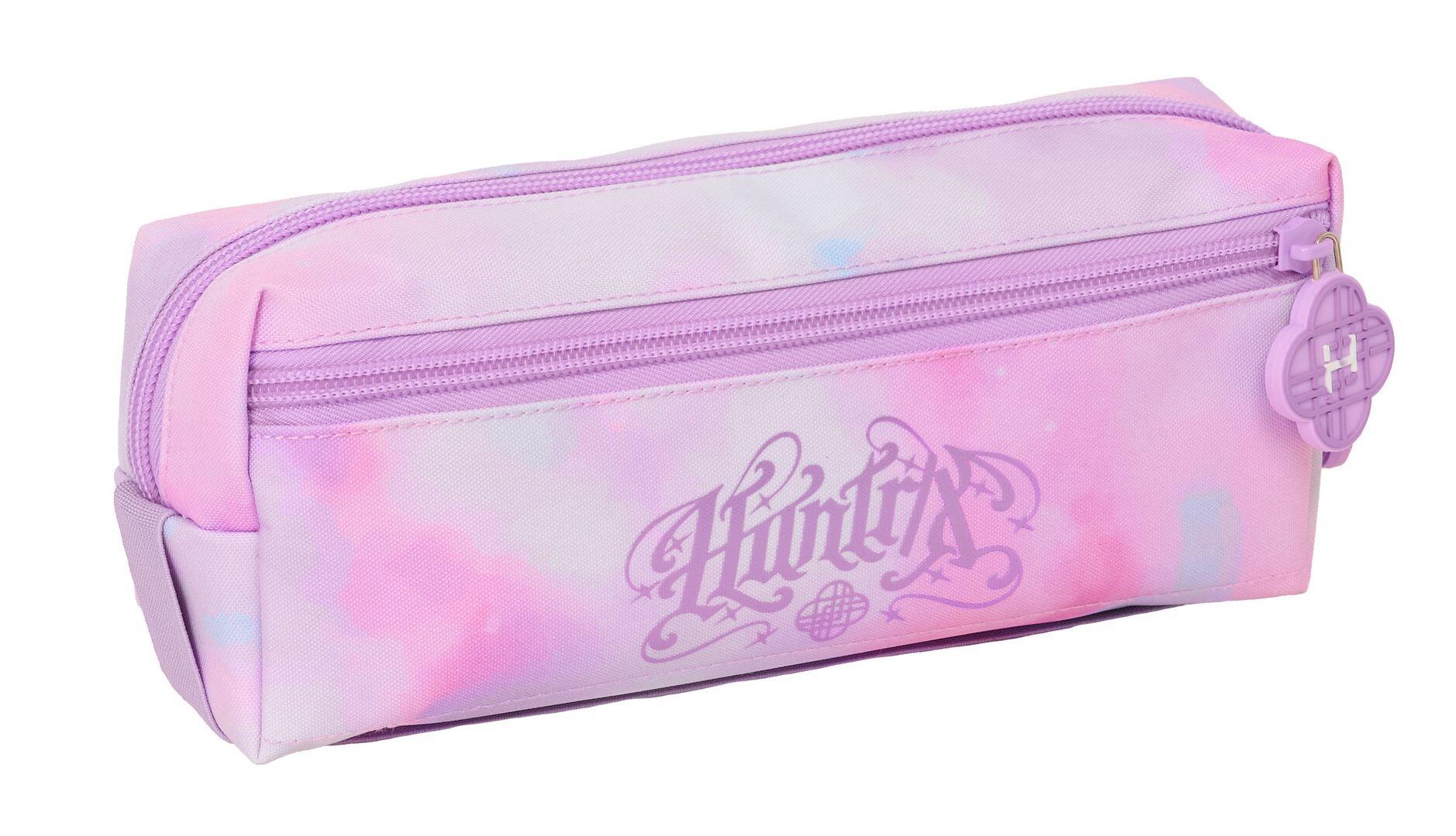 Trousse double K-Pop Demon Hunters pour enfants avec fermeture éclair, noire 2/4