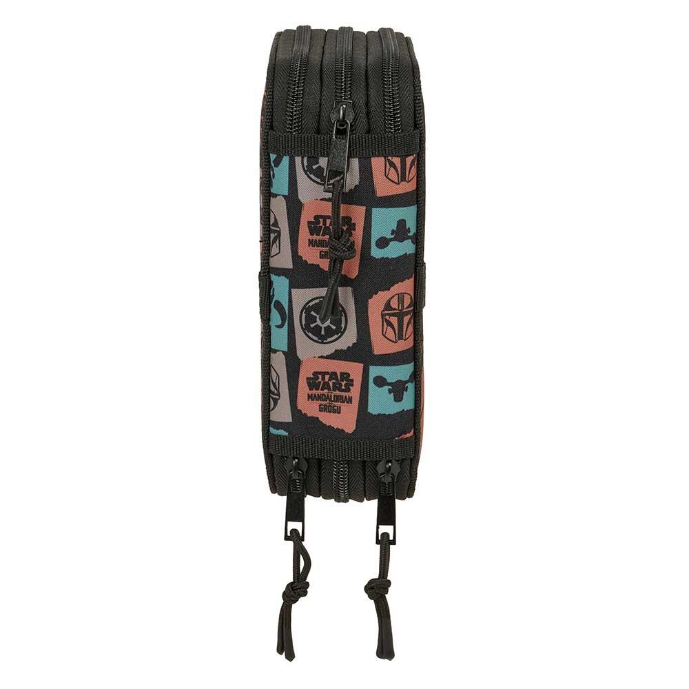 Astuccio doppio dei Puffi per bambini, con 28 scomparti e cerniera - Blu 3/6