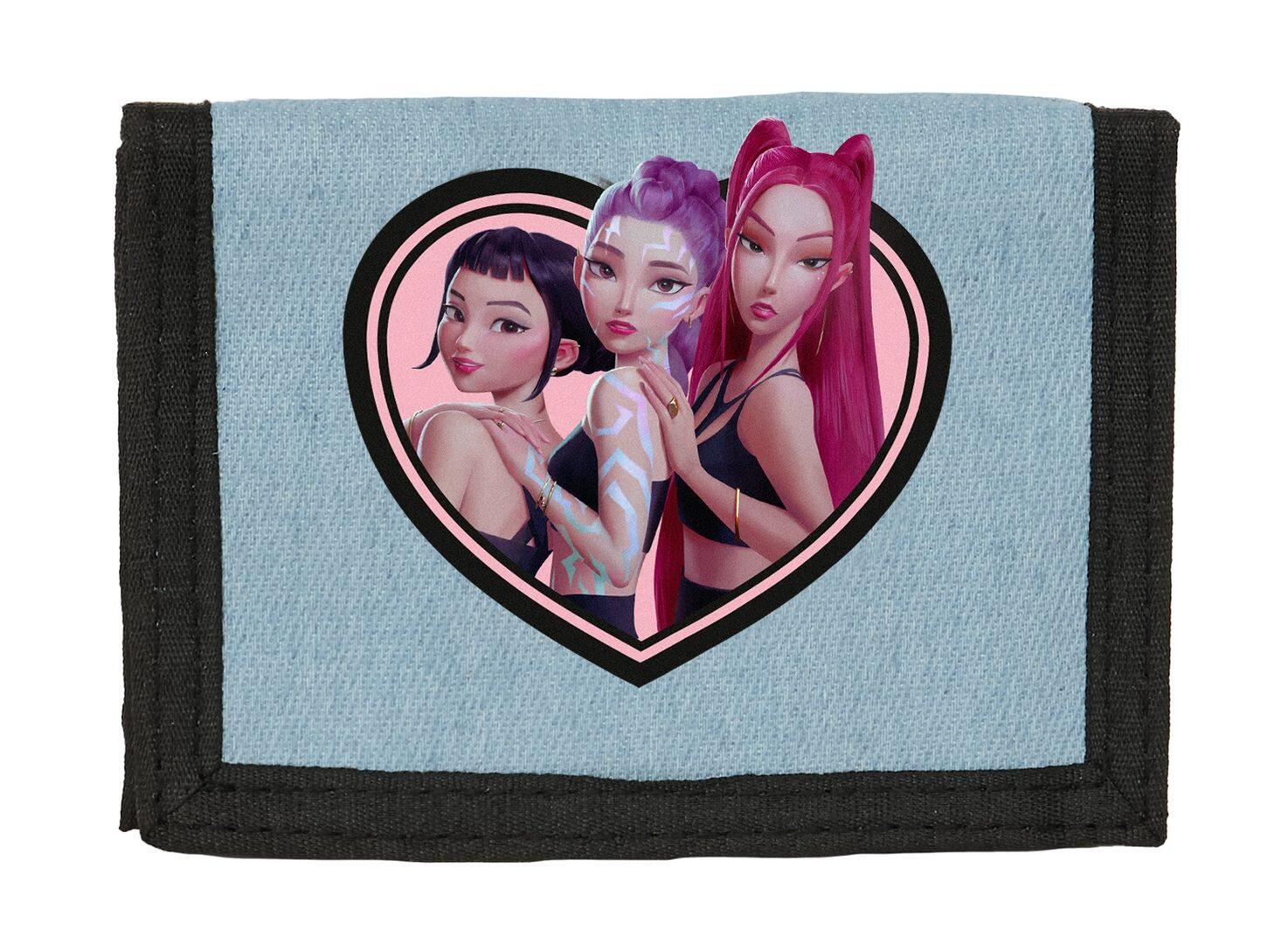 Portefeuille enfant K-Pop Demon Hunters avec fermeture velcro et porte-monnaie 3/4