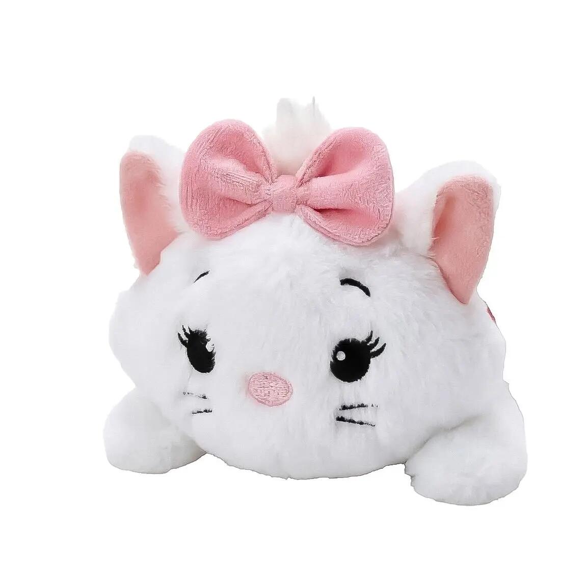 Estojo infantil Marie Plush em poliéster com zíper, branco. 4/7