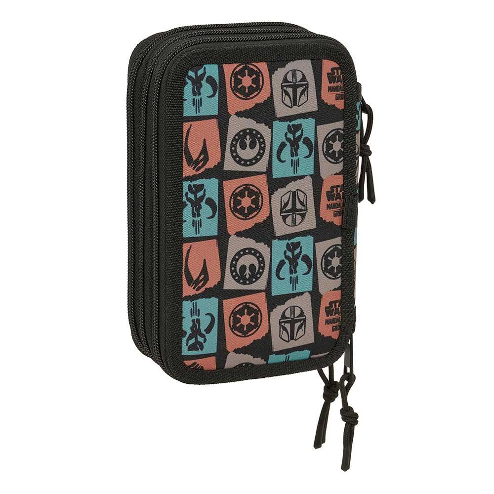 Astuccio doppio dei Puffi per bambini, con 28 scomparti e cerniera - Blu 2/6