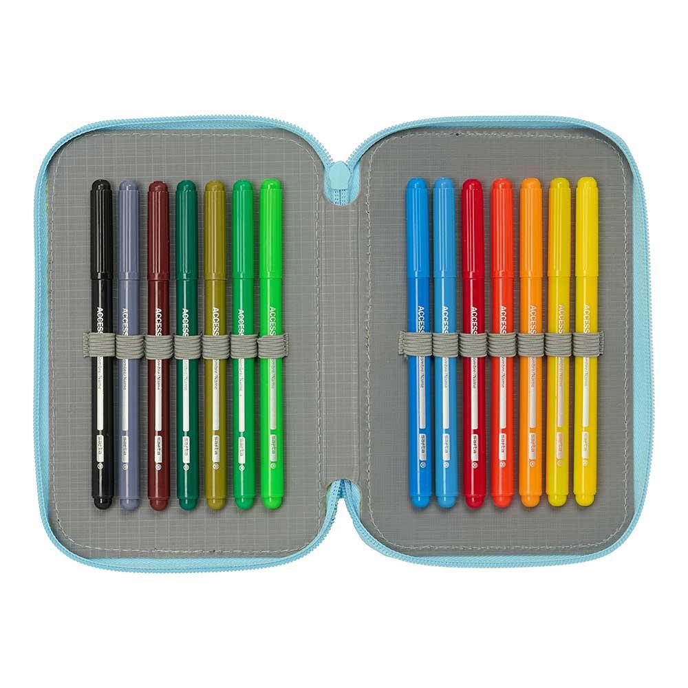 Astuccio per bambini Bluey in poliestere con 2 scomparti e accessori - Blu 6/6
