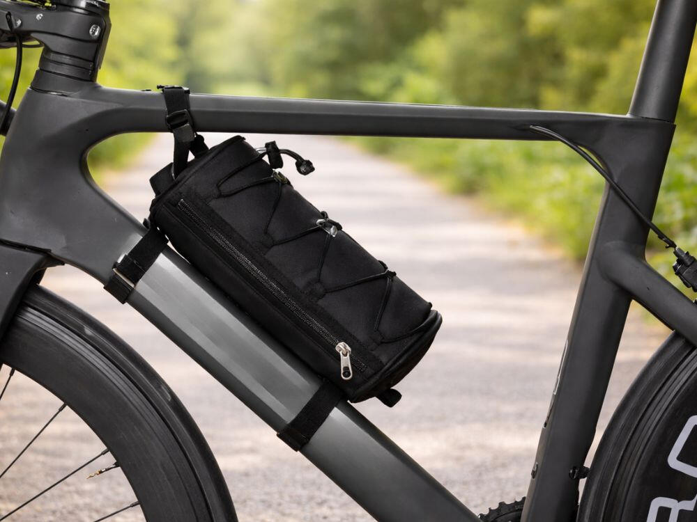 Fietstas Stuurtas 2L Waterafstotend Stuurtas met Schouderriem Zwart Stuur 6/7