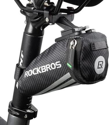 ROCKBROS Mini Fahrrad-Satteltasche mit Halterung