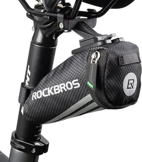 ROCKBROS Mini Fahrrad-Satteltasche mit Halterung