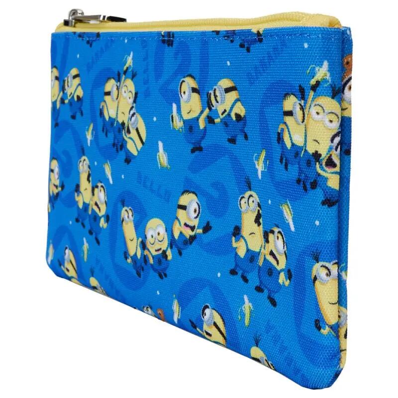 Minions Nylon-Geldbörse für Erwachsene mit Reißverschluss, 20 x 10,6 cm, Blau 2/2