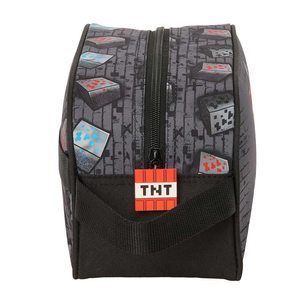 Beauty case per bambini Minecraft, adattabile al trolley con maniglia, nero 3/3
