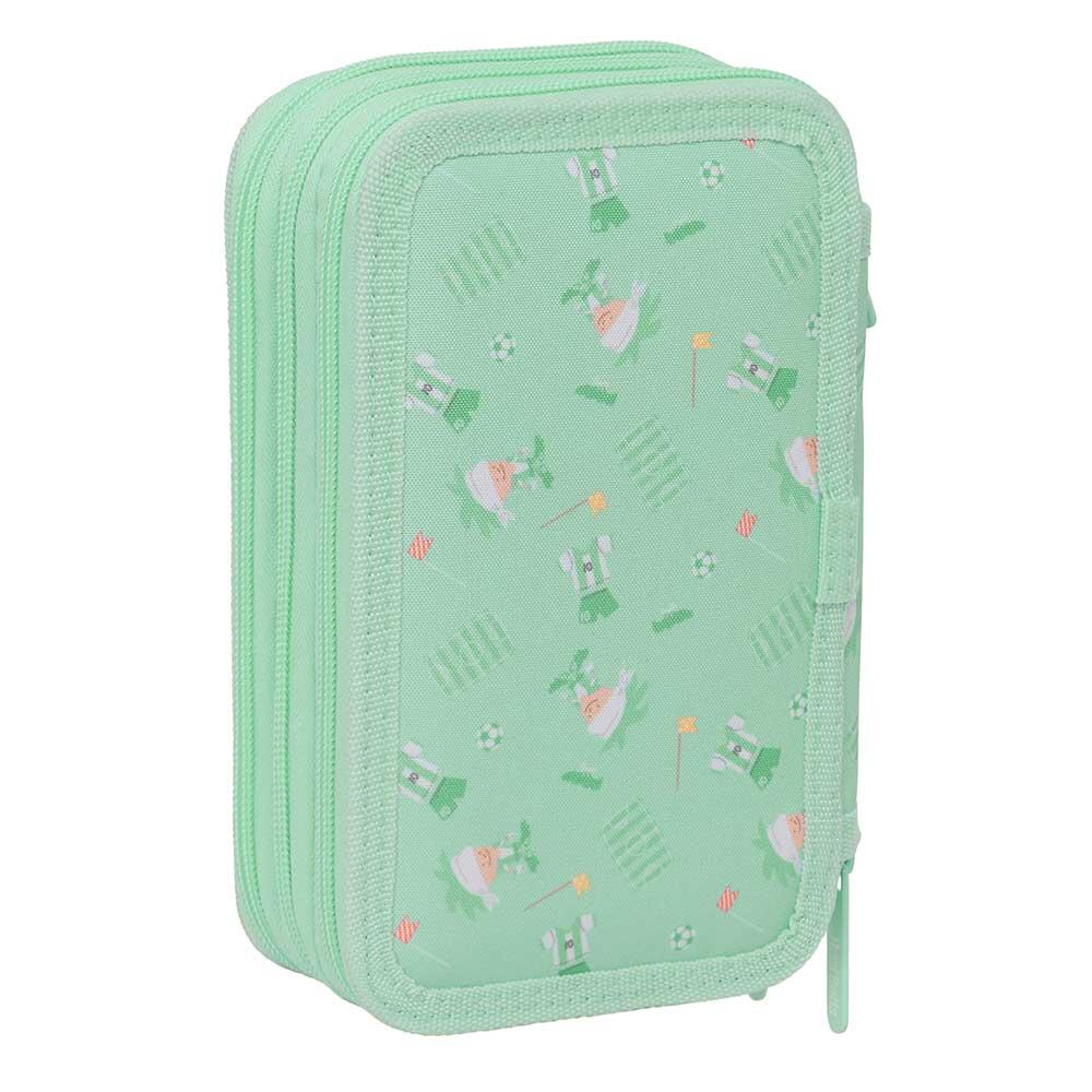 Trousse à crayons triple pour enfants Real Betis Balompié, 37 pièces, noir/vert 2/6