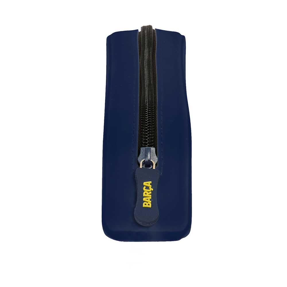 Astuccio quadrato in silicone con cerniera per bambini del FC Barcelona 4/4