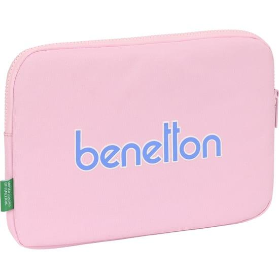 Custodia laptop adulto Benetton imbottita 10″ con cerniera rosa 2/2
