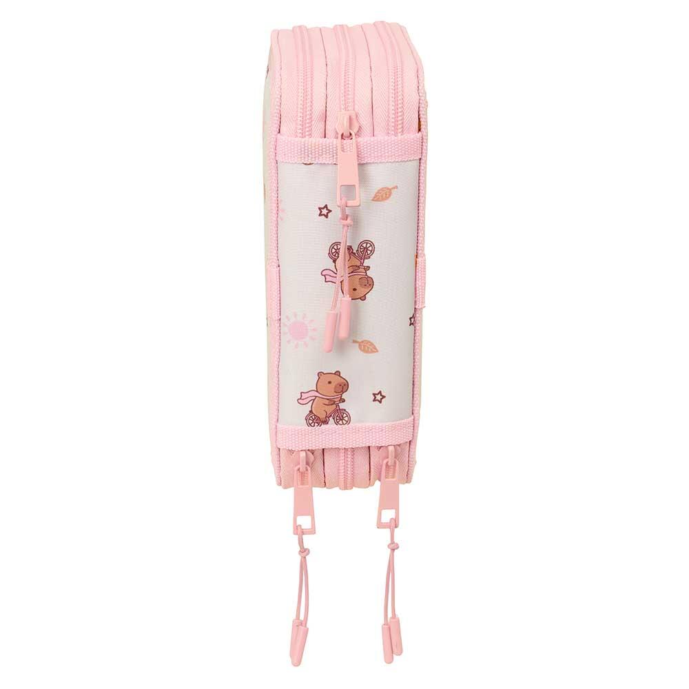 Astuccio rotondo per bambini del Real Madrid con cerniera e 18 scomparti, bianco 3/6