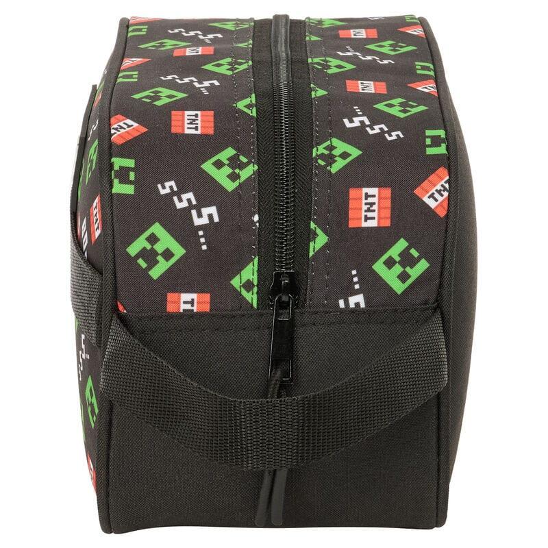 Beauty case per bambini Minecraft TNT, adattabile al trolley con maniglia nera e 3/3