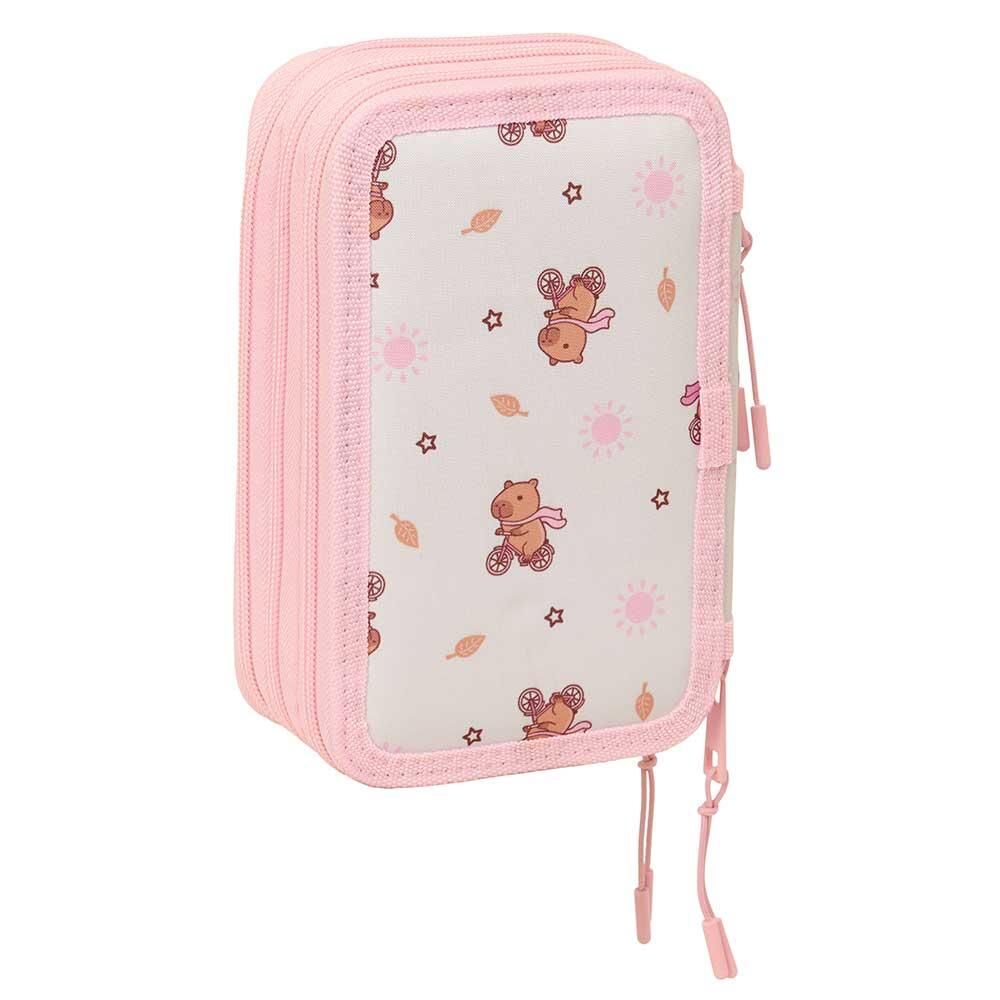 Astuccio rotondo per bambini del Real Madrid con cerniera e 18 scomparti, bianco 2/6