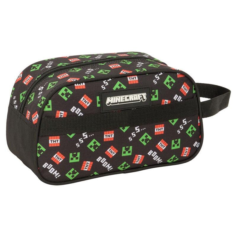 Beauty case per bambini Minecraft TNT, adattabile al trolley con maniglia nera e 2/3