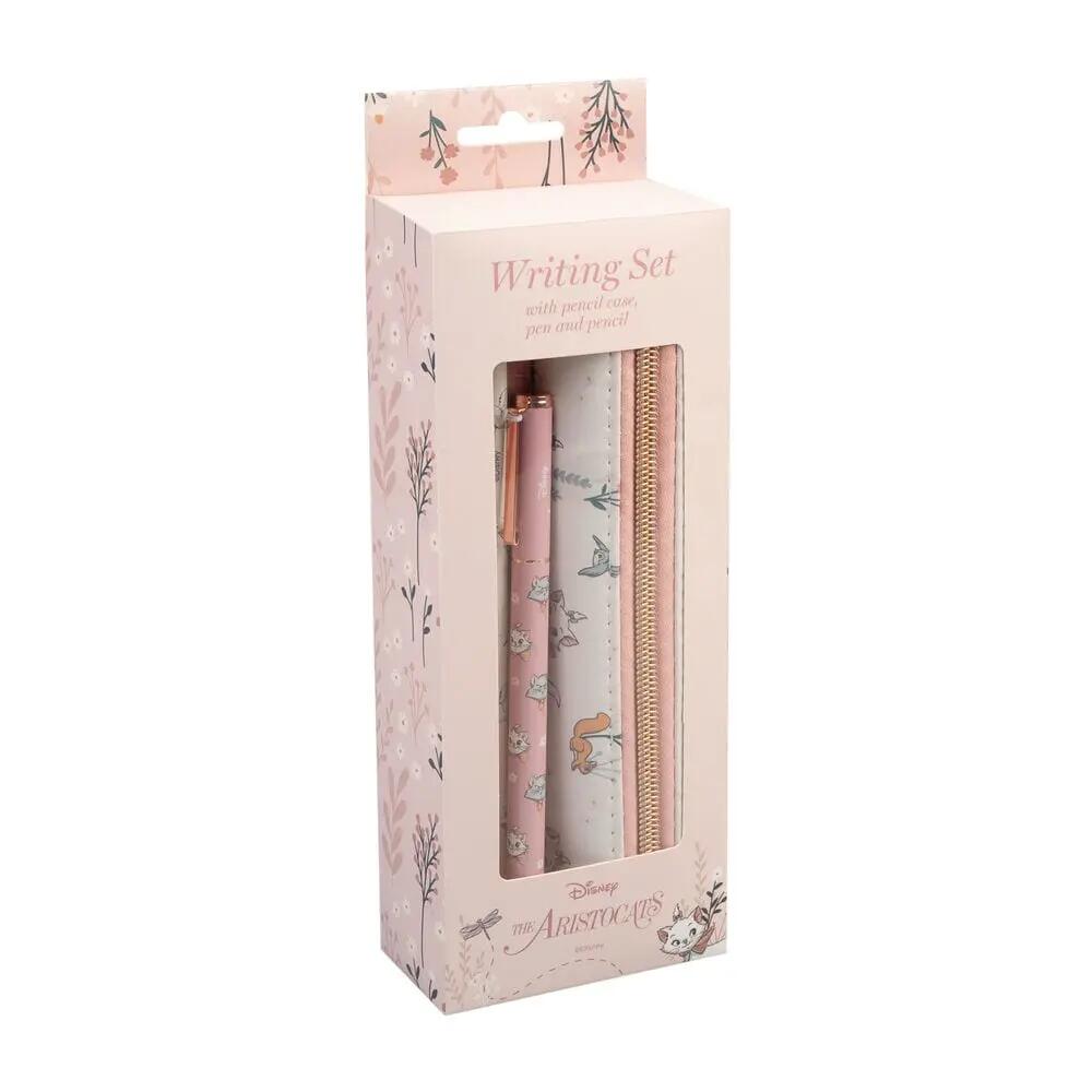 Estojo infantil Marie the Aristocats com lápis e caneta rosa 2/4