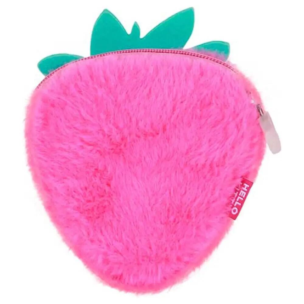Portamonete per bambini Kuromi a forma di fragola in peluche con cerniera - Rosa 5/6