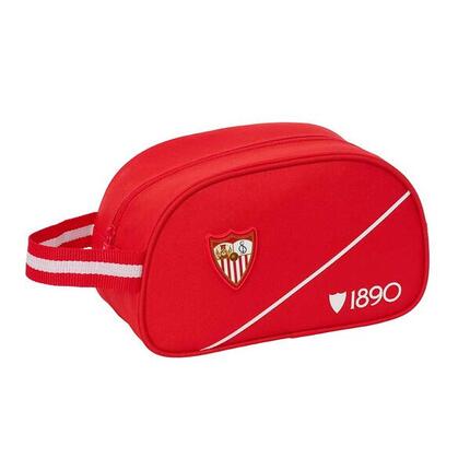 Sevilla FC Kinder-Isolier-Kulturbeutel, mit Aluminiumfutter und Tragegriff, Weiß
