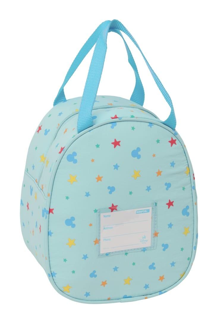 Nécessaire térmica infantil Mickey Mouse, forrada, 22x19x12 cm, azul 2/4
