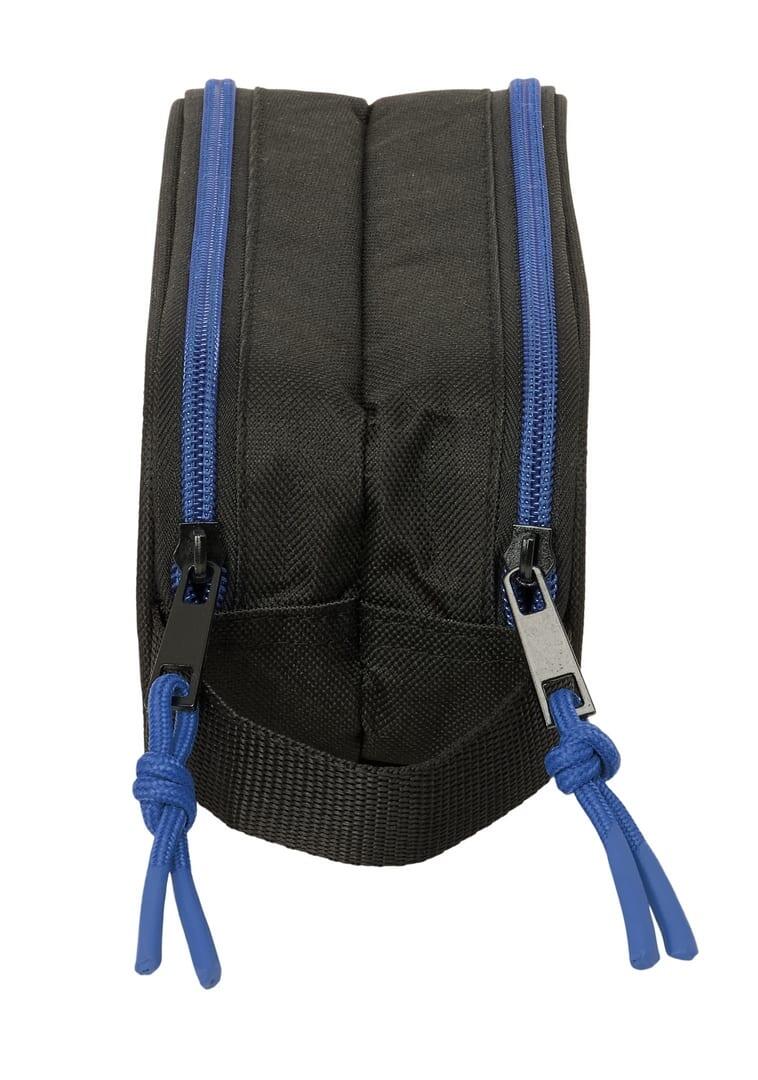Astuccio doppio Brainrot 3D per bambini con cerniera e maniglia, blu 3/3