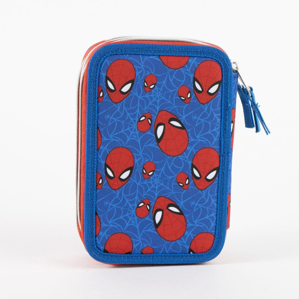 Trousse double Spider-Man néon pour enfants, 28 crayons, fermeture éclair 2/6