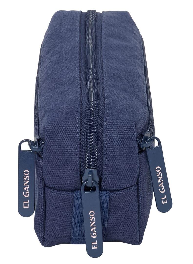 Astuccio per matite da adulto El Ganso Jeans con cerniera, 22 cm, blu 3/4