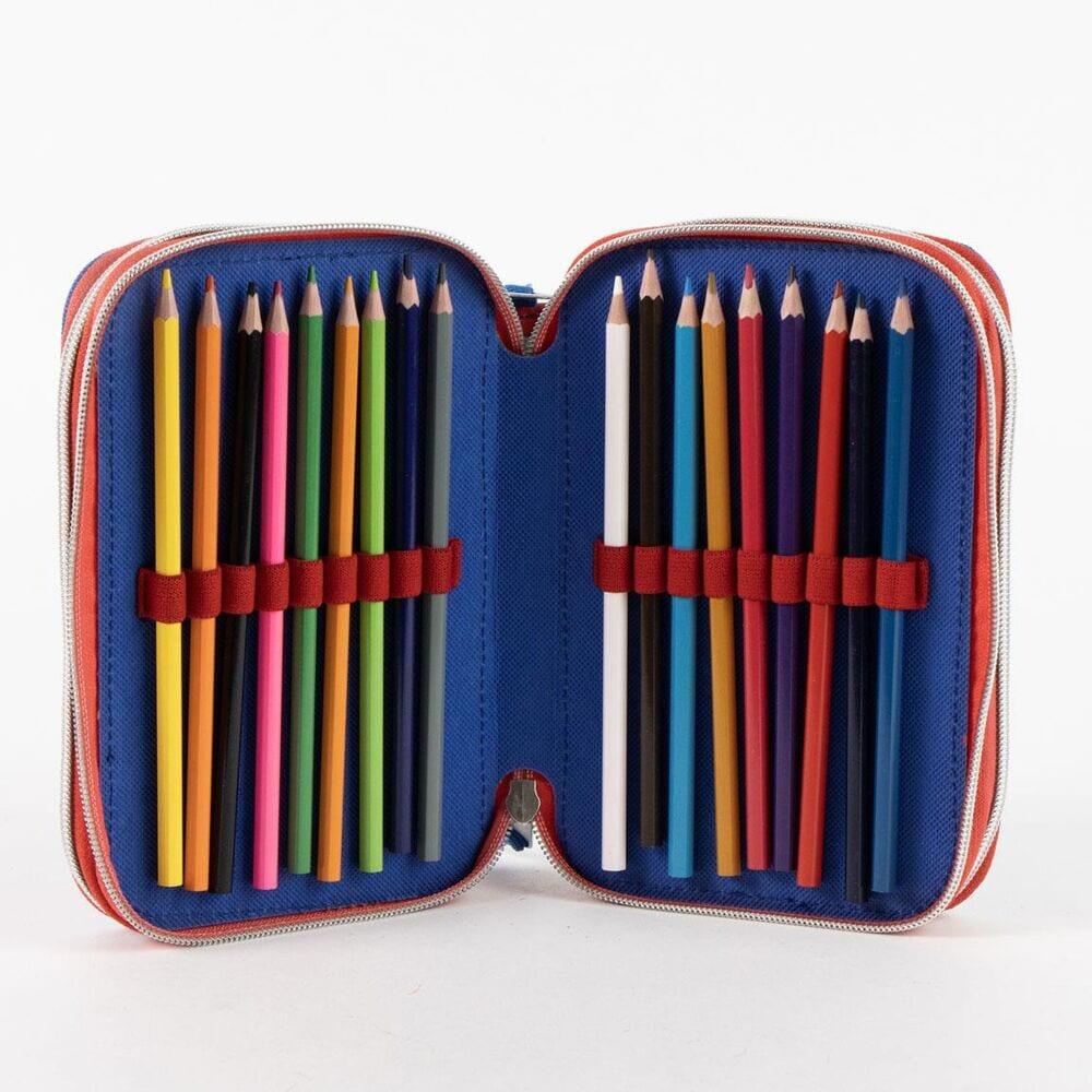 Trousse double Spider-Man néon pour enfants, 28 crayons, fermeture éclair 6/6