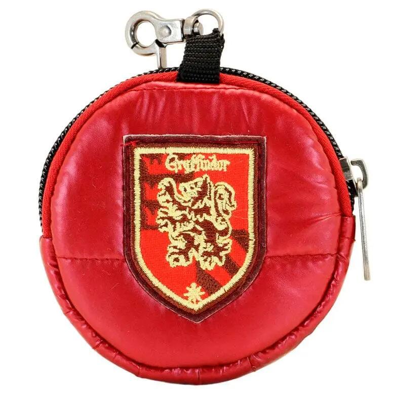 Portamonete rotondo per adulti Harry Potter Grifondoro imbottito 9x9x2 cm Rosso 3/4