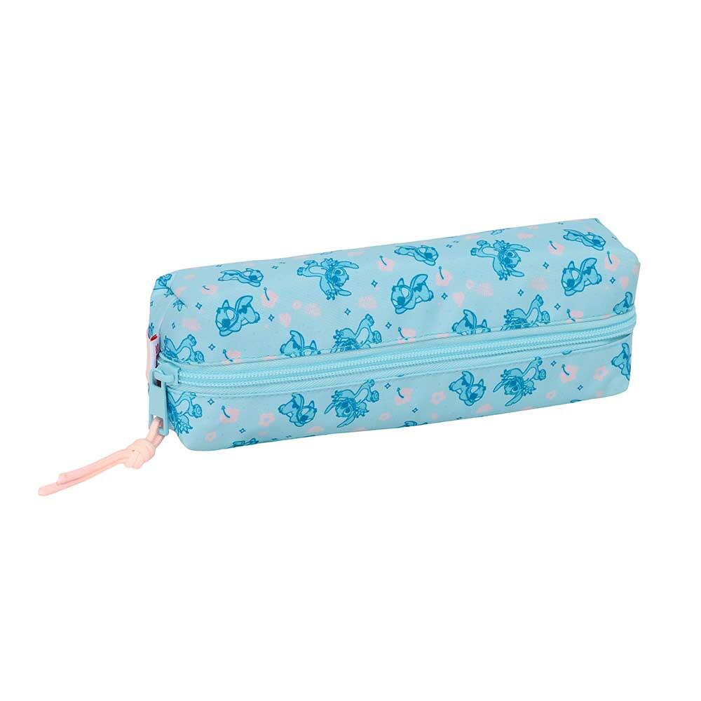 Astuccio per bambini Stitch Ohana con cerniera ed elastico, 22 cm, blu 3/3