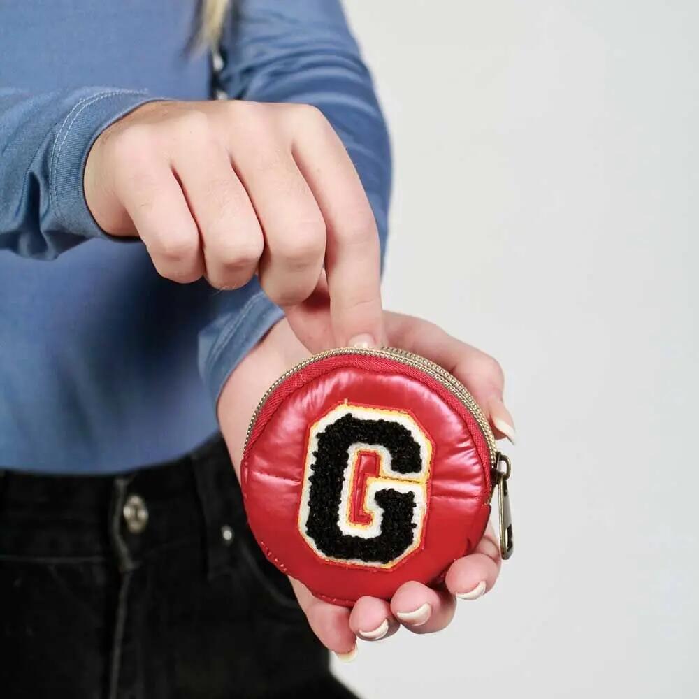 Portamonete rotondo per adulti Harry Potter Grifondoro imbottito 9x9x2 cm Rosso 4/4