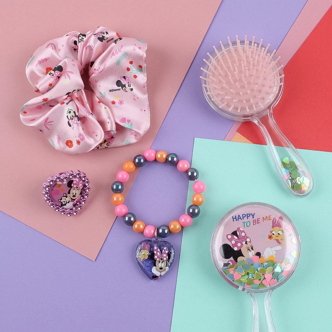 Nécessaire infantil da Minnie Mouse com kit de beleza e acessórios, rosa 6/6