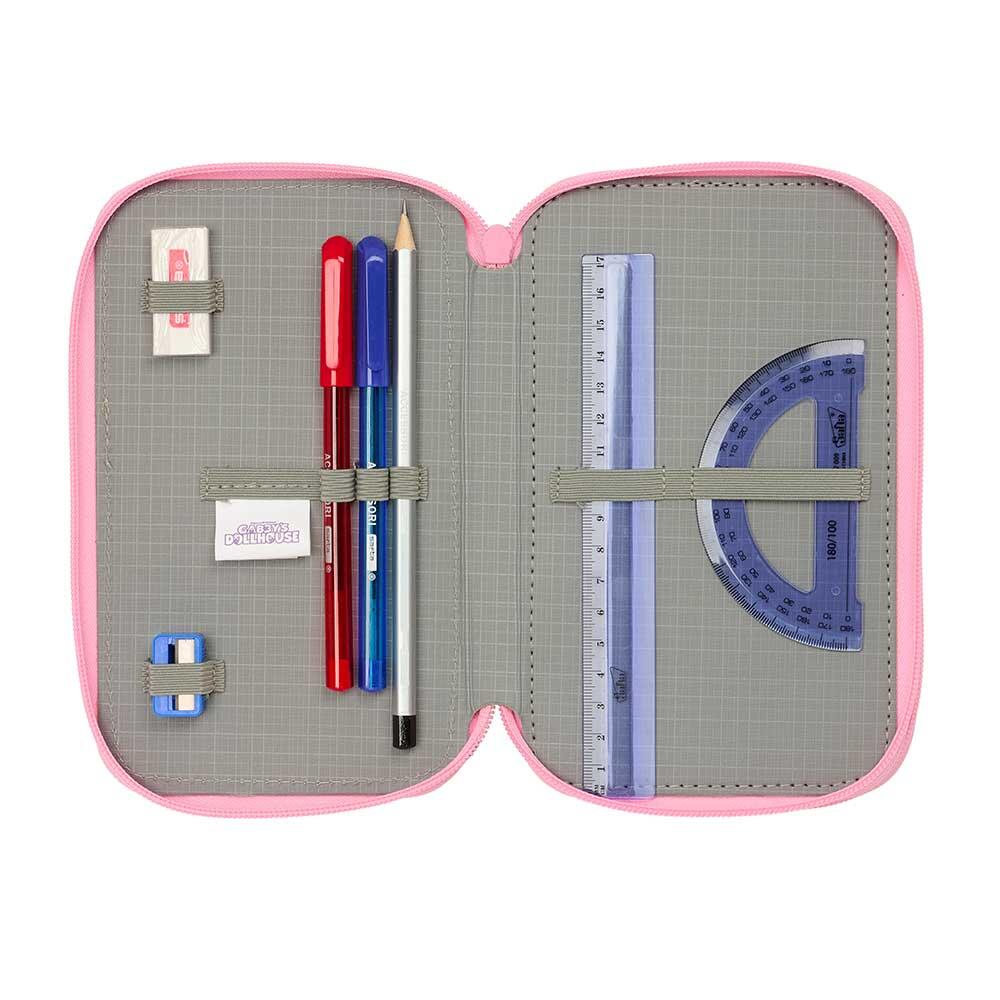 Trousse à crayons pour enfants Gabby's Dollhouse avec accessoires, rose 4/6