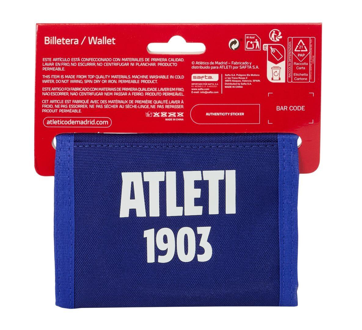 Portefeuille adulte en polyester Atlético de Madrid avec fermeture velcro 2/3