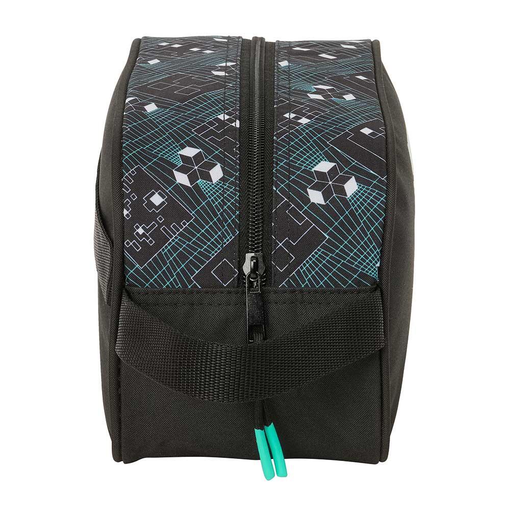 Beauty case per bambini a tema Minecraft, adattabile al trolley, con maniglia e 3/3