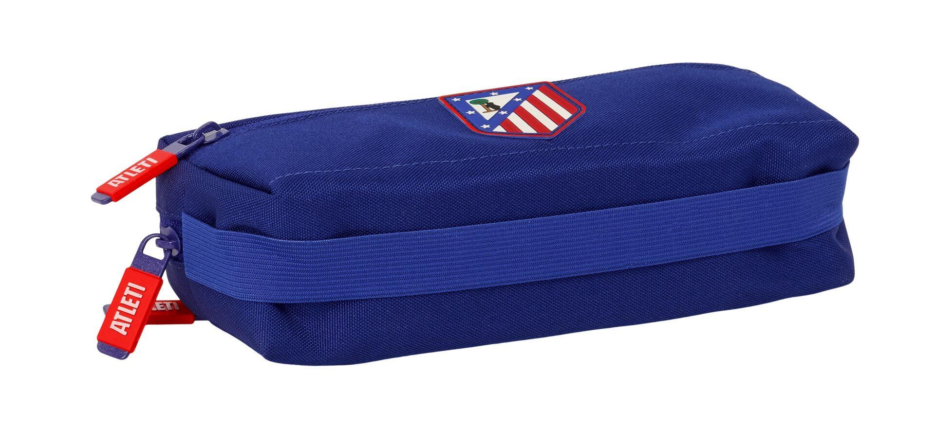 Trousse triple pour enfants Atlético de Madrid avec fermetures éclair, rouge 4/4