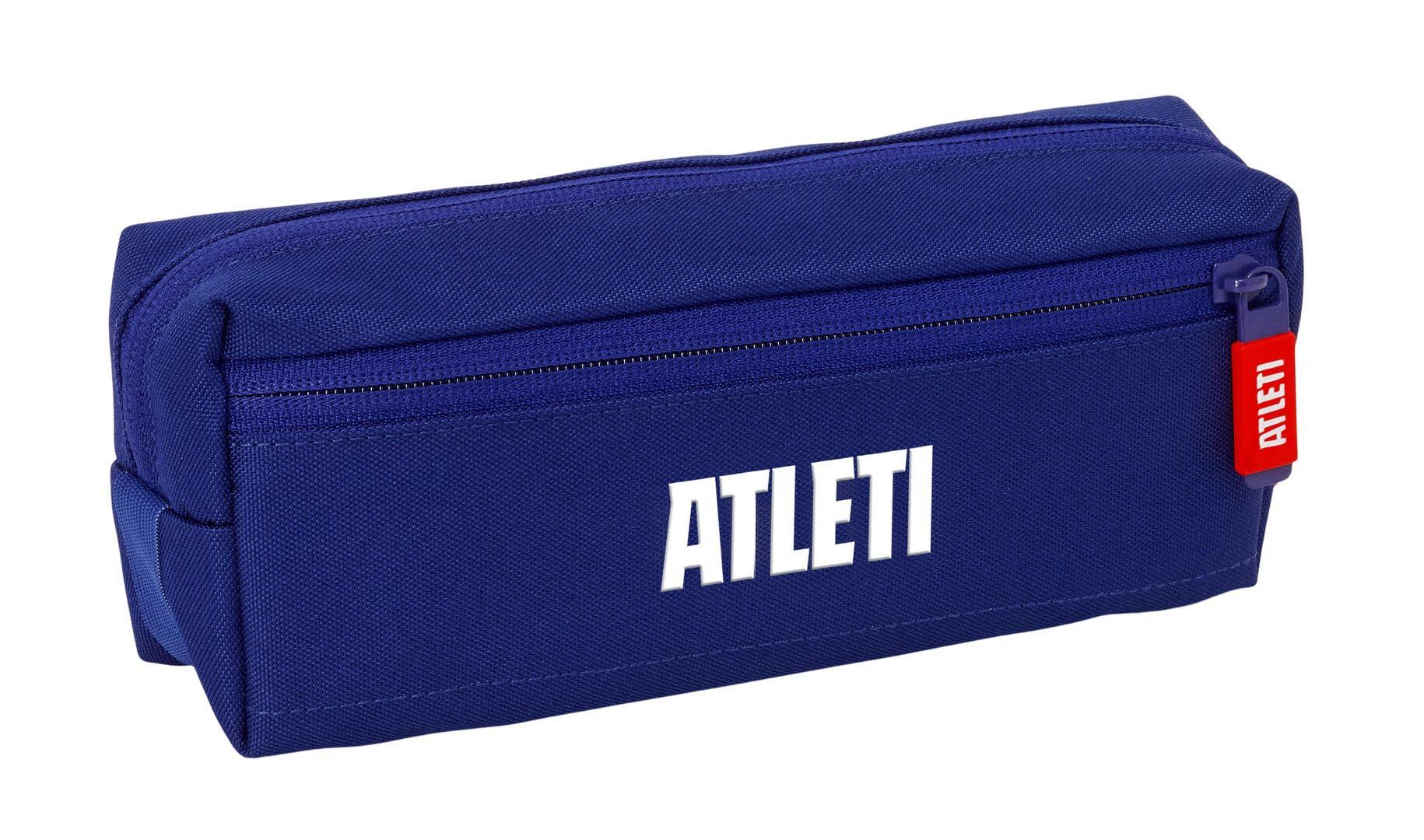 Trousse triple pour enfants Atlético de Madrid avec fermetures éclair, rouge 2/4