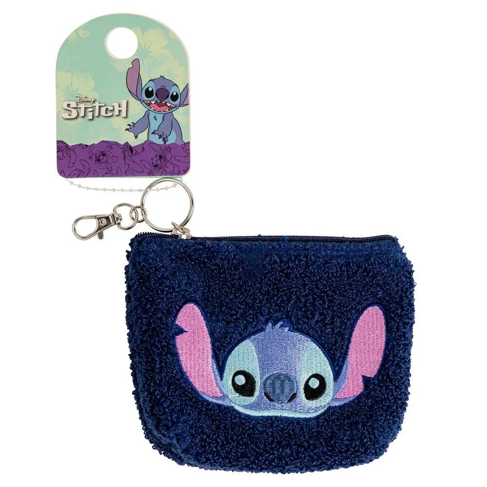 Portachiavi portamonete per bambini Stitch in peluche con cerniera - Blu navy 2/3