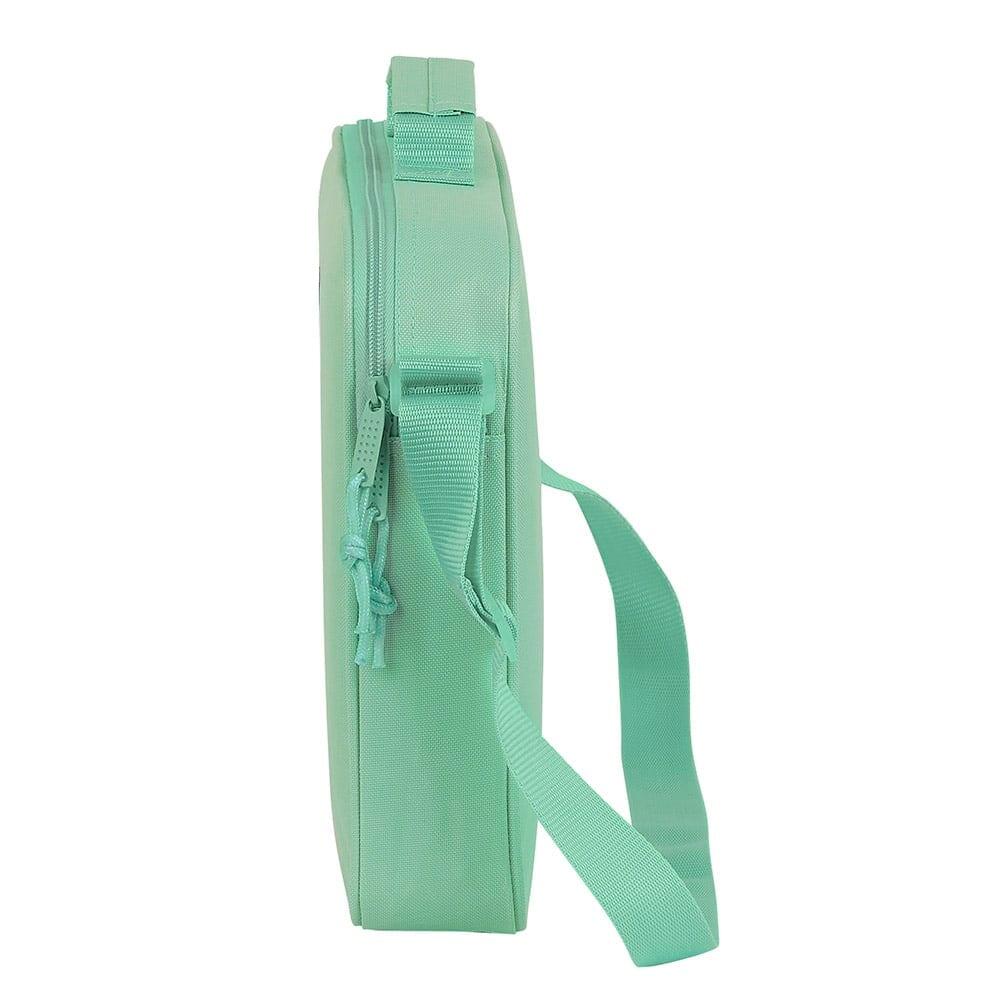 Borsa sportiva per bambini Blackfit8 con tracolla e cerniera, turchese 3/4