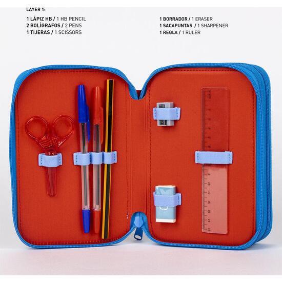 Trousse Spider-Man pour enfants avec accessoires et fermeture éclair, 3 2/6