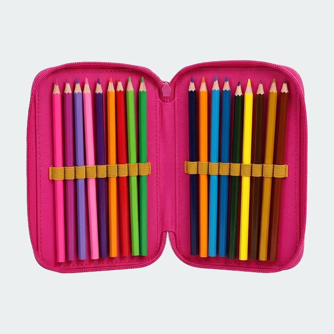 Astuccio doppio Kuromi in peluche con cerniera per bambini, 12x20x4 cm, viola 6/7