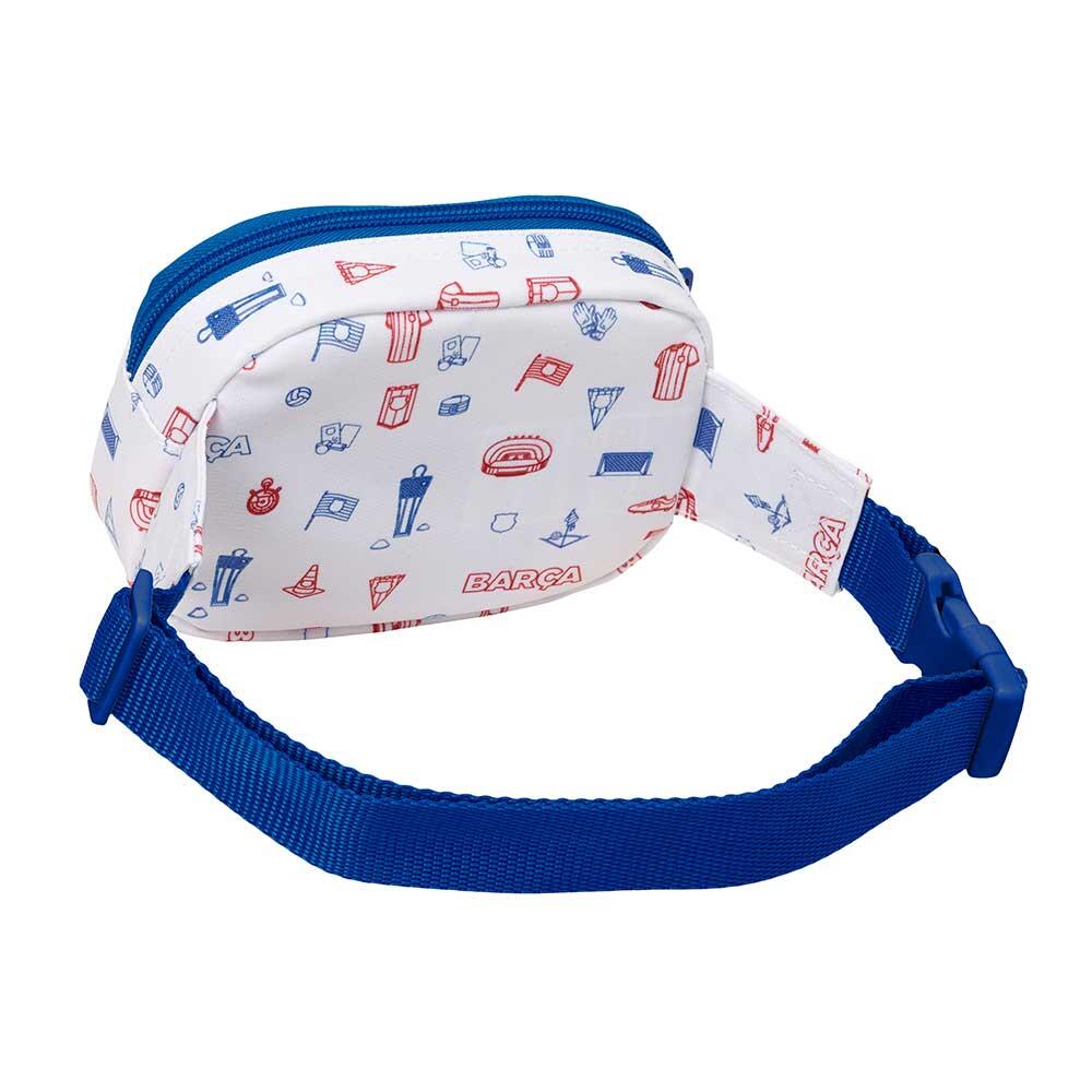 Marsupio bambino FC Barcelona prescolare con cerniera e cinghia blu 2/3