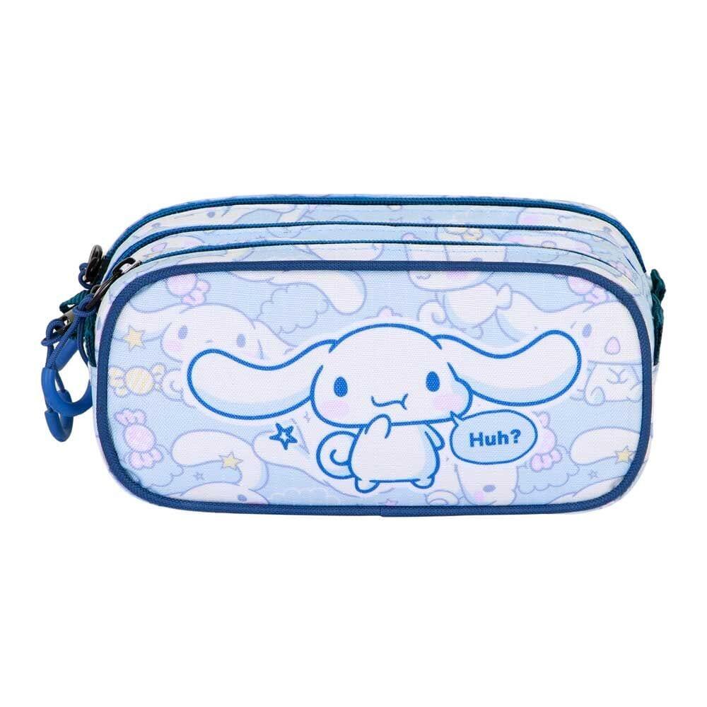 Astuccio triplo in poliestere per bambini Cinnamoroll, 23x11x7 cm, blu 3/3